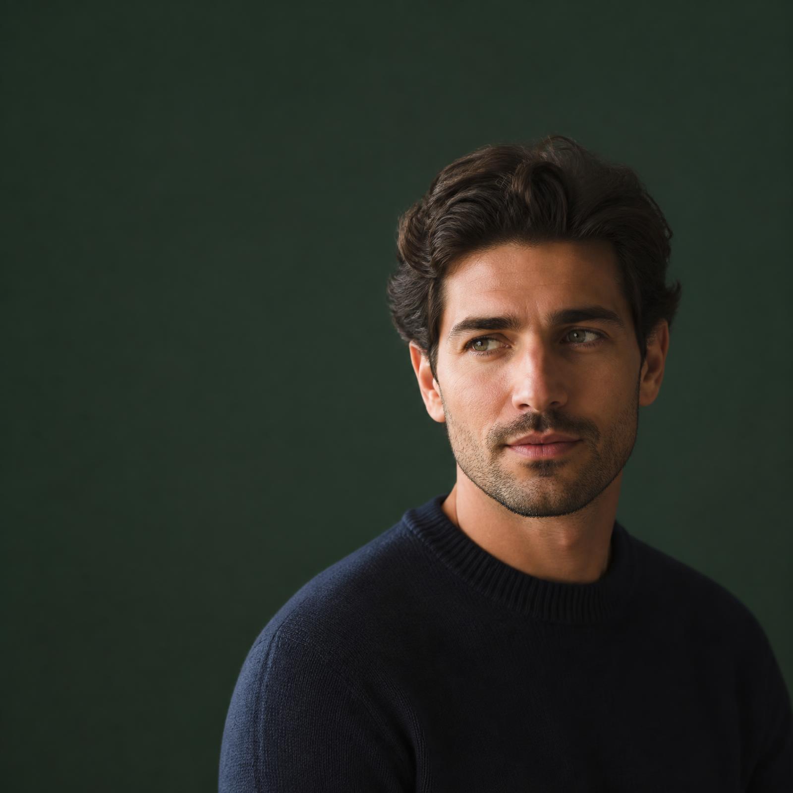A man with thick, healthy hair